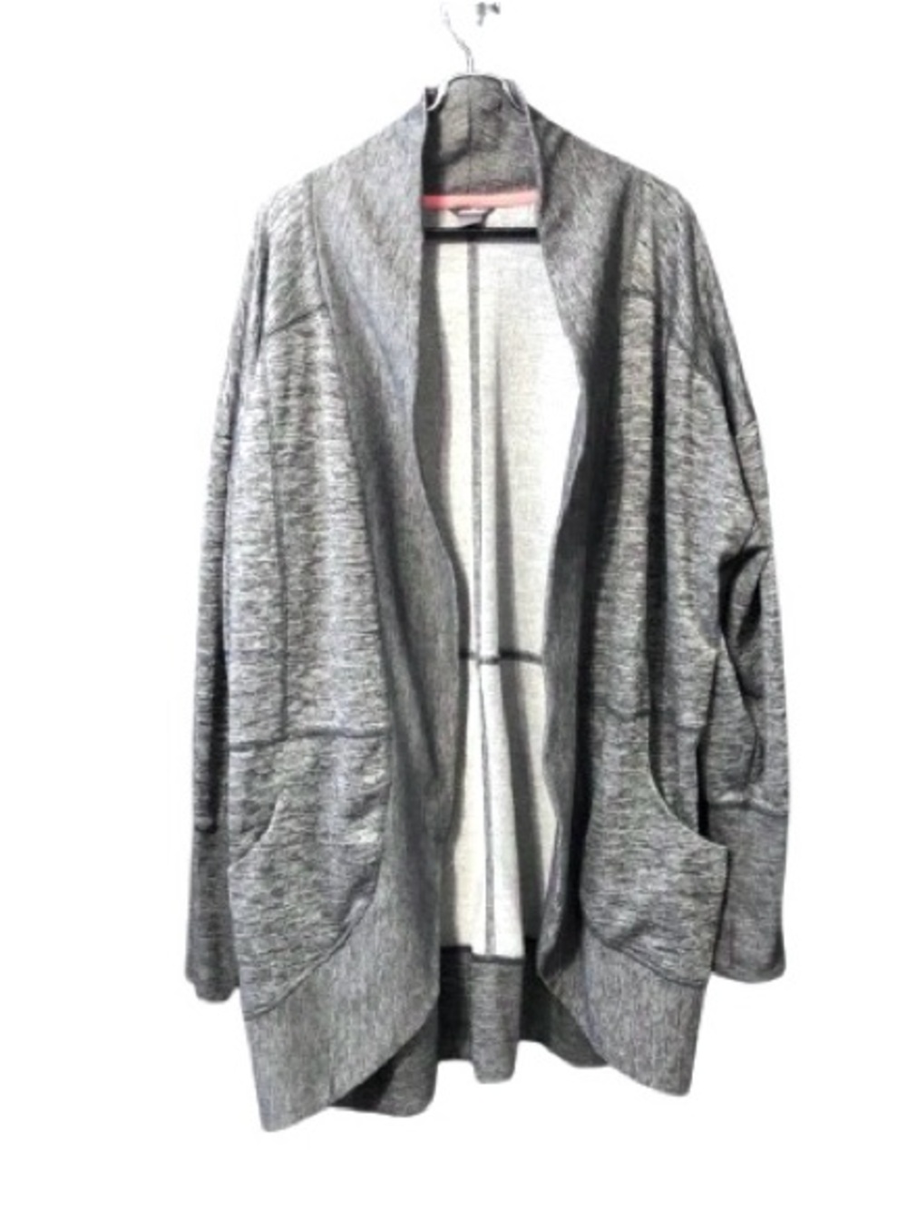 EDDIE BAUER Gray Open-Front Draped Cocoon Cardigan Wrap, Lummi Wrap 2XL